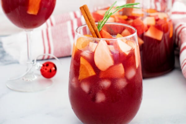 fruity cocktail for Christmas