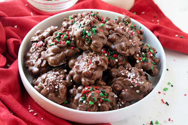 chocolate candies in bowl