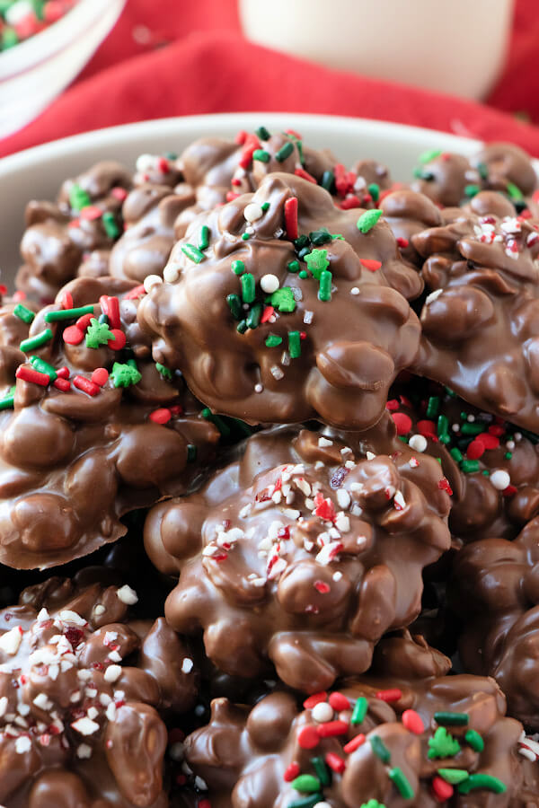 crockpot candy in bowl