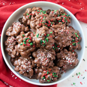 closeup of chocolate candies in bowl