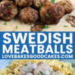 Swedish meatballs pin collage