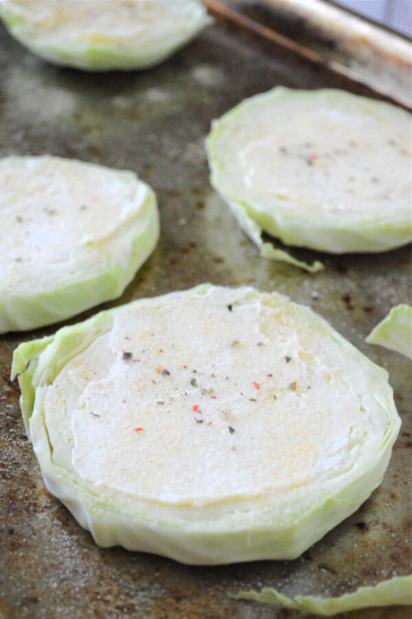 sprinkle the top with garlic powder, salt, and pepper