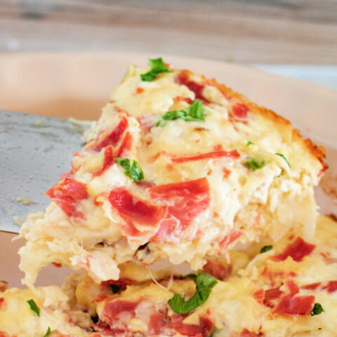 Crustless Reuben Quiche