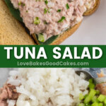 tuna salad pin collage