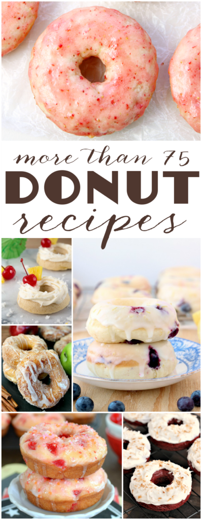 More than 75 Donut recipes collage.