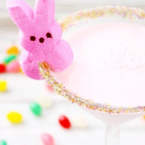 PEEPS® Cocktail in a glass full of liquid.