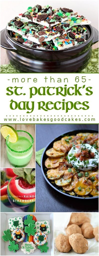 More than 65 St. Patrick's Day Recipes collage.