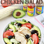 Spicy Southwest Chicken Salad in a white bowl.