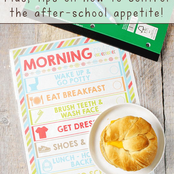 FREE Morning Routine Printable collage.