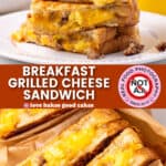 breakfast grilled cheese pin collage