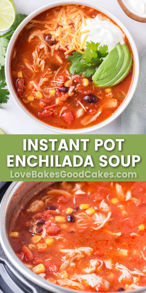 Instant Pot Enchilada Soup - Love Bakes Good Cakes