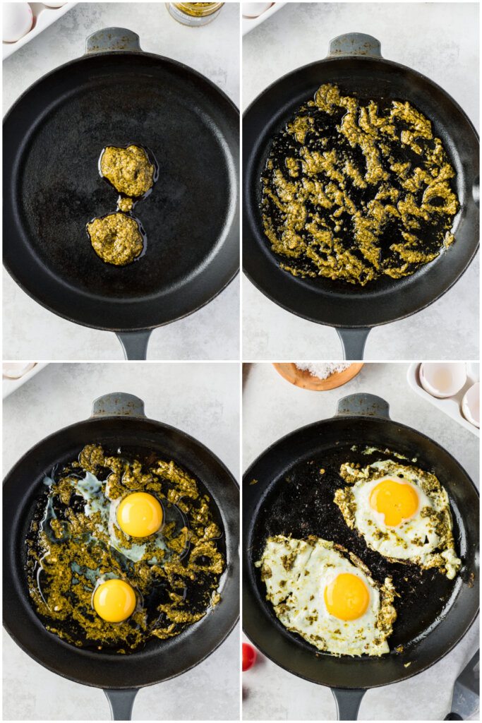 how to make pesto eggs