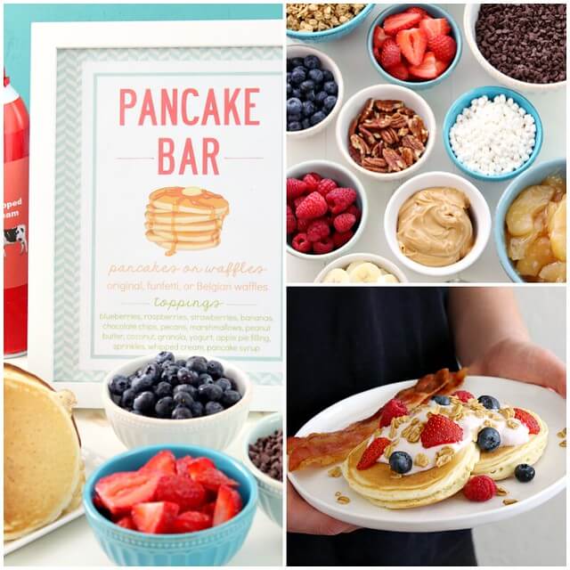 Pancake Bar collage.