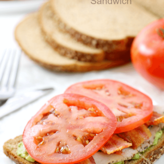 Turkey Avocado Bacon Tomato Sandwich.