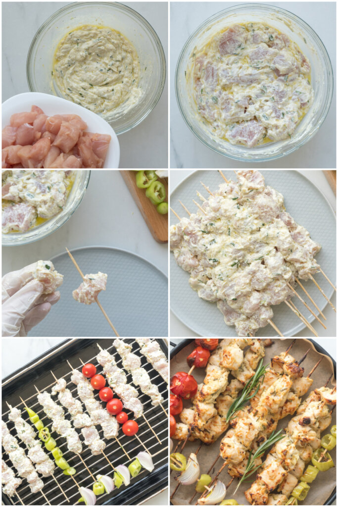 how to make chicken skewers