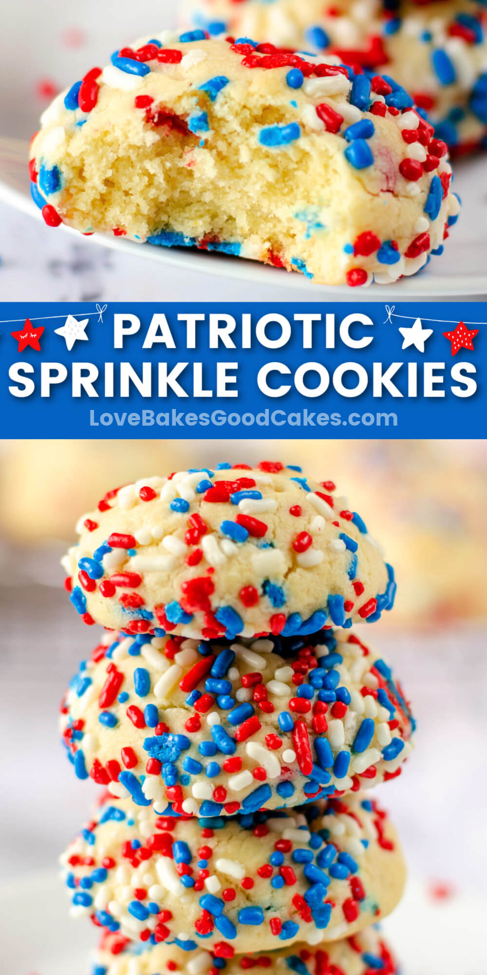 Patriotic Sprinkle Cookies Love Bakes Good Cakes
