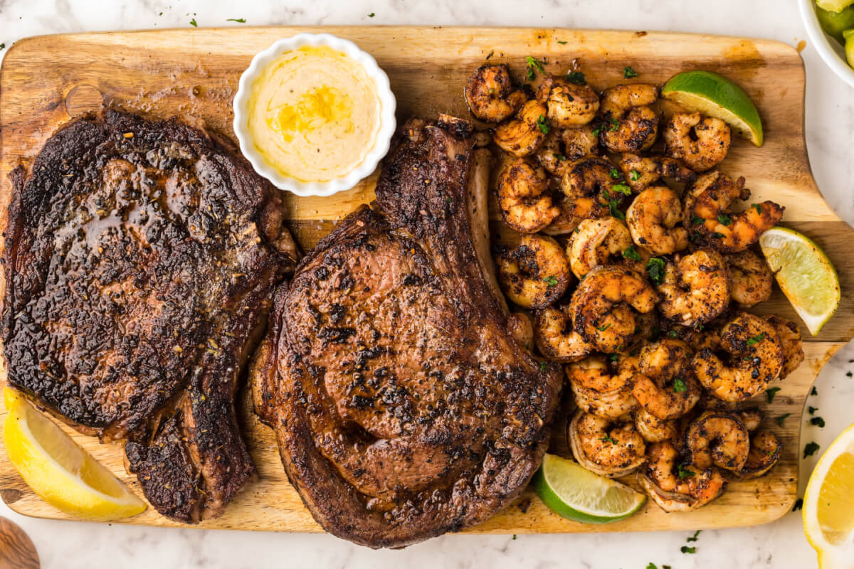 Blackened Steak and Shrimp with Citrus Butter Sauce Love Bakes Good Cakes