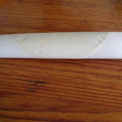 Roll the slices into the shapes you desire.