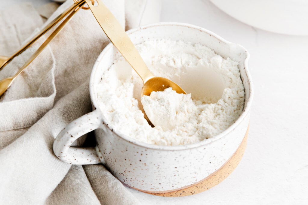 bowl of cake flour