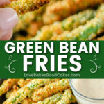 green bean fries pin collage
