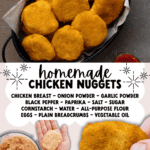 homemade chicken nuggets facebook collage 2
