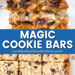 Magic Cookie Bars pin collage