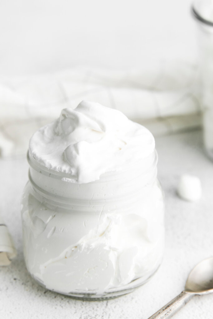jar overfilled with marshmallow fluff