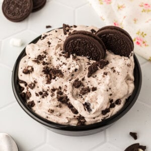 oreo fluff salad in bowl