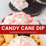 candy cane dip pin collage