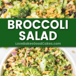 broccoli salad pin collage