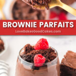 brownie parfaits pin collage