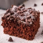 slice of chocolate cake
