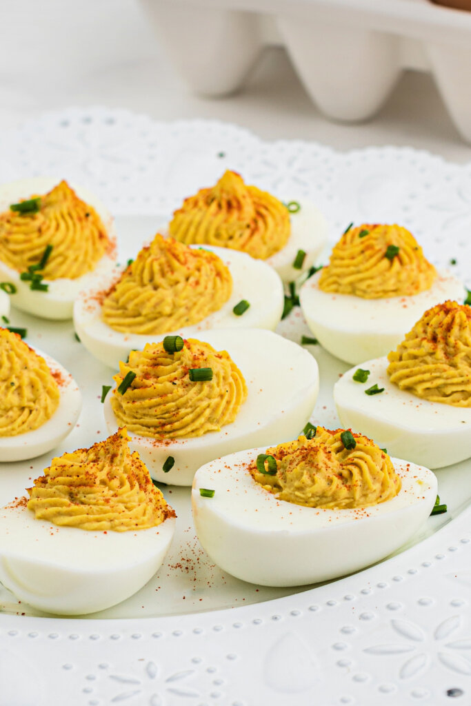 deviled eggs on plate