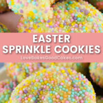 easter sprinkle cookies pin collage