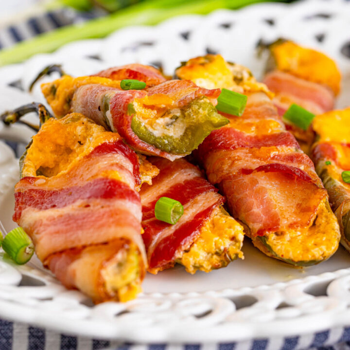 jalapeno poppers on white plate