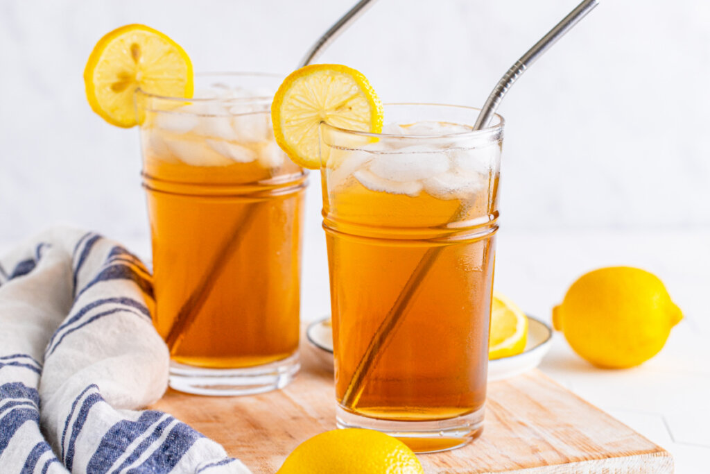 two long island iced tea cocktails