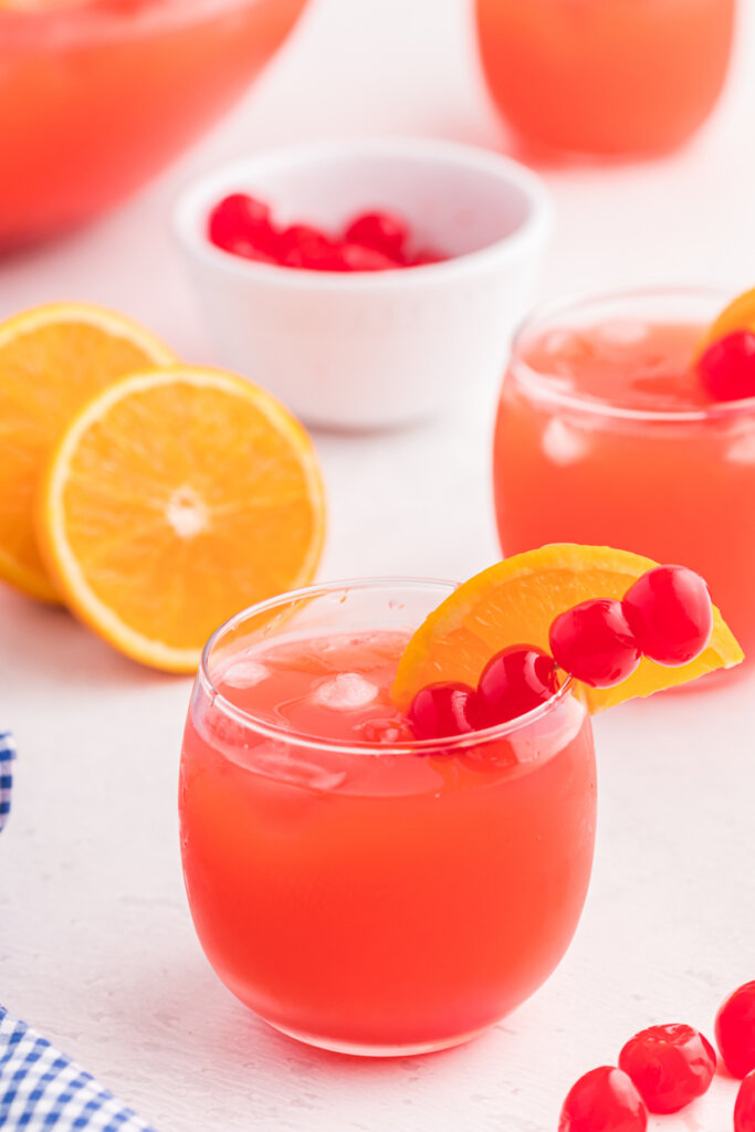 shirley temple punch in glass