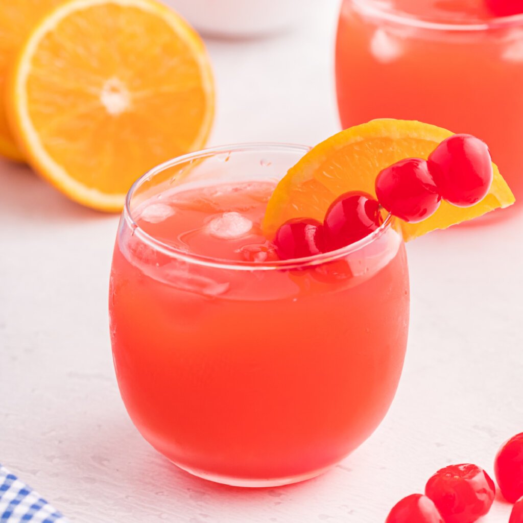 shirley temple punch in glass