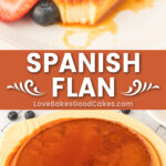 spanisg flan pin collage