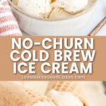 cold brew coffee ice cream pin collage