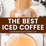 best iced coffee pin collage