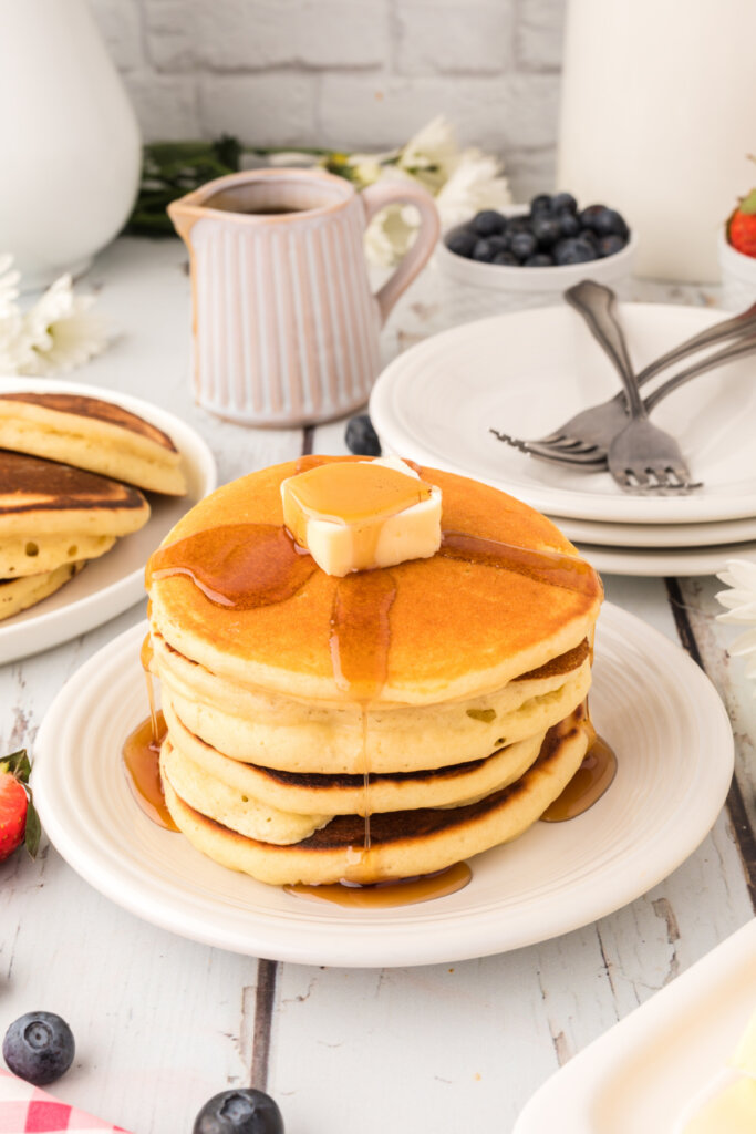 stack of buttermilk pancakes