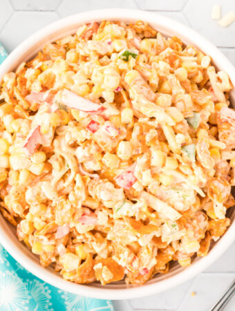 fritos corn salad in bowl