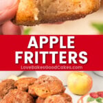 apple fritters pin collage