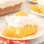 slice of cake on plate