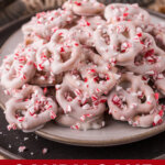 Candy Cane Peppermint Pretzels pin collage