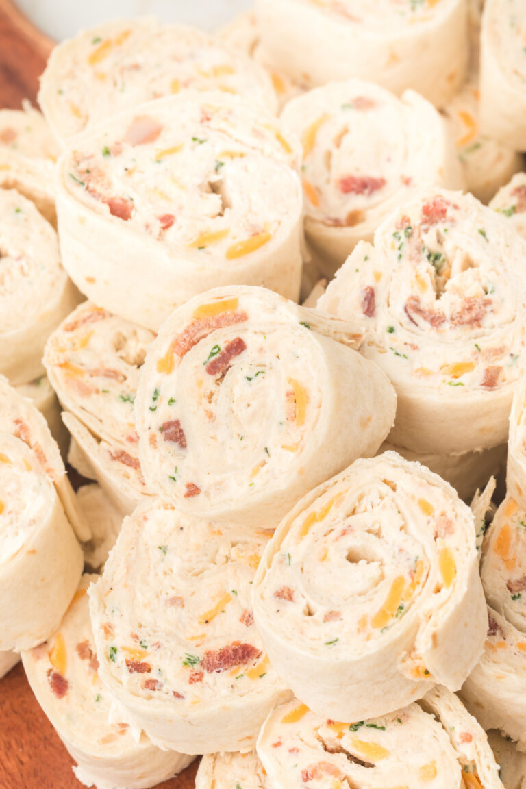 Chicken Bacon Ranch Tortilla Roll-Ups - Love Bakes Good Cakes
