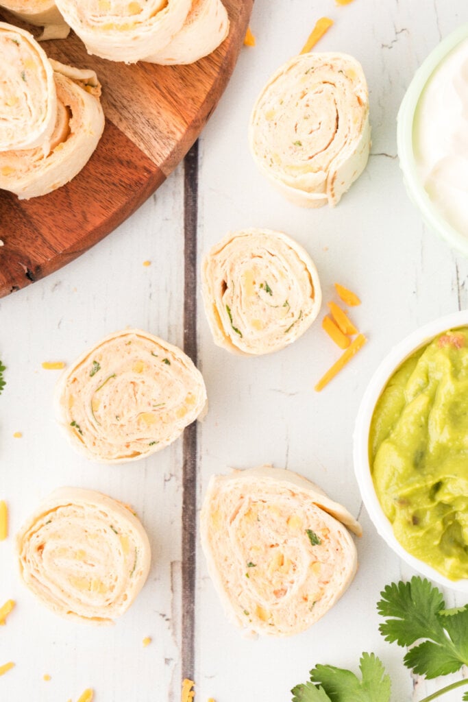 taco pinwheels on table