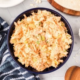 buffalo chicken salad in bowl