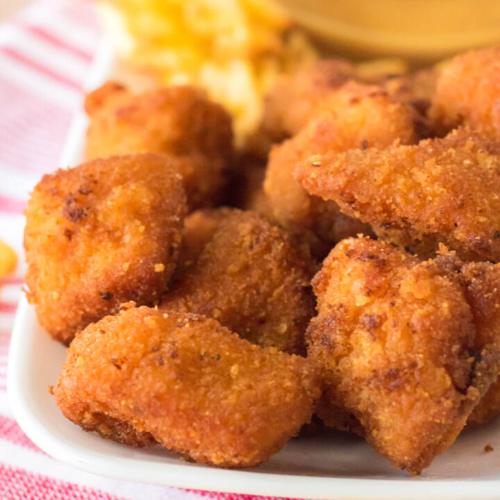 chicken nuggets on plate